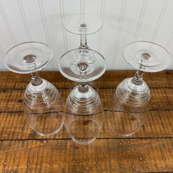 Set of 4 Mikasa Clear Swirl Iced Tea Tall Glasses - Picture 7 of 10